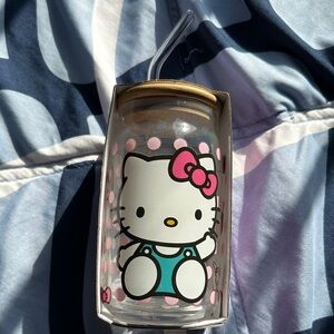 Sanrio Hello Kitty Tumbler with Straw - Pink and Teal